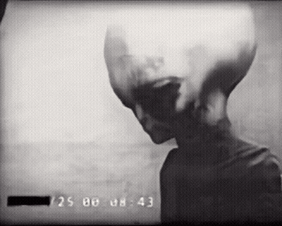 Large Head Person Black White 8:43 GIF