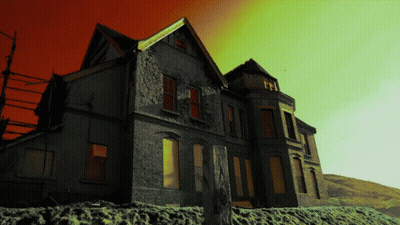 Large House With For Sale Sign GIF