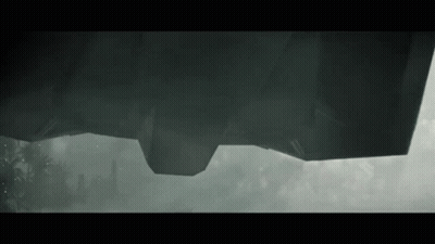 Large Object Floating In Sky GIF