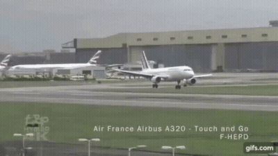Large Passenger Jet Taking Off GIF