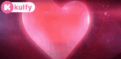Large Pink Heart Floating GIF