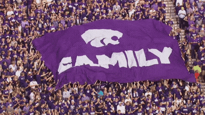 Large Purple Banner Saying Family GIF