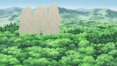 Large Rock In A Forest GIF