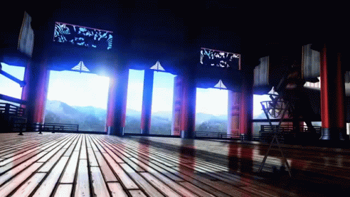 Large Room With Wooden Floor And Windows GIF