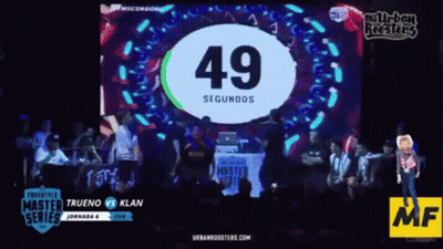 Large Screen Showing Number 49 GIF