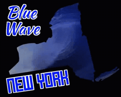 Large Wave Breaking In Ocean With White Border GIF