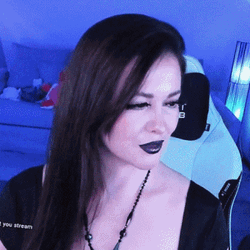 Larkin Love Black Lipstick Kiss GIF