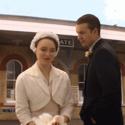 Larkin Love Throws Wedding Bouquet GIF