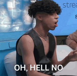 Larray Firm Disagree Oh Hell No Hell Nah GIF