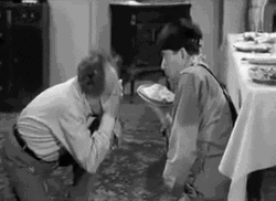 Larry Fine Pie In The Face GIF