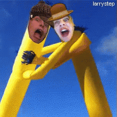 Larrystep Written On Picture GIF