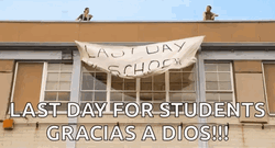 Last Day Of School For Student GIF