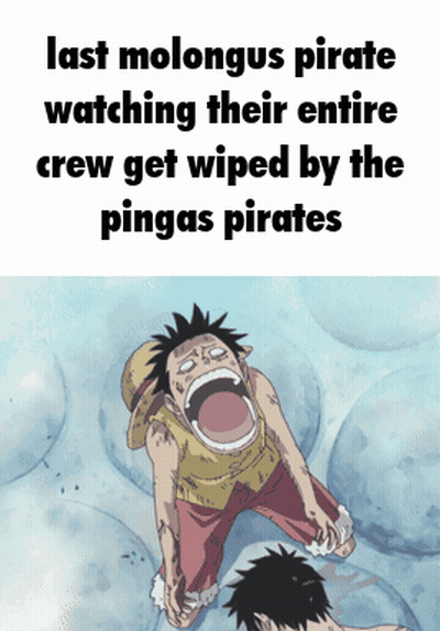 Last Molongus Pirate Watching Crew Wiped By Pinga Pirates GIF
