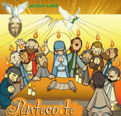Last Supper Cartoon Pentecoste GIF