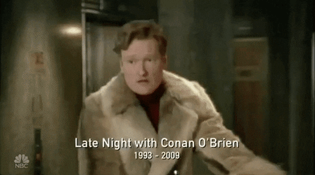 Late Night With Conan O'Brien Nepotism GIF