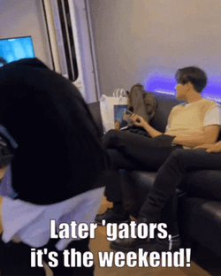 Later Gators Its The Weekend GIF
