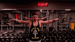 Lateral Raises Gym Execution GIF