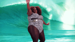 Latrice Royale Surfing On The Waves GIF