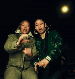 Latto And Anycia Back Outside GIF