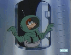  Laugh Destination Moon Woody Woodpecker GIF