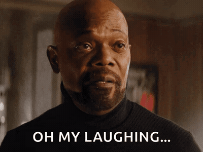 Laughing Bald Man Saying Oh My GIF