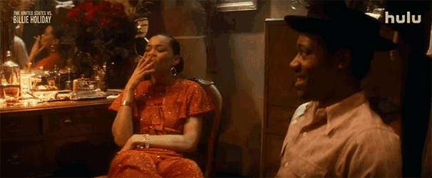 Laughing Billie Holiday GIF