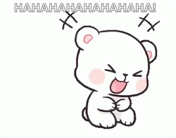 Laughing Cartoon Lmao Milk Bear