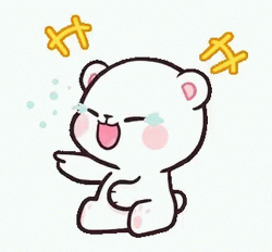 Laughing Cartoon Lol Cute Milk Bear GIF
