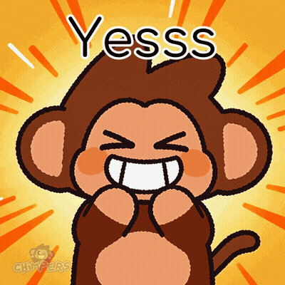Laughing Cartoon Monkey Yesss GIF