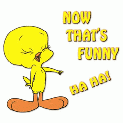 Laughing Cartoon Tweety BirdThat's Funny GIF