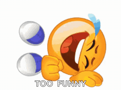 Laughing Crying Smiley Too Funny GIF