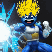 Laughing Emoji With Super Saiyan Powers GIF