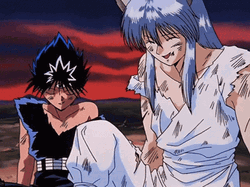 Laughing Hiei Yu Yu Hakusho GIF