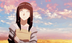 Laughing Hinata Hyuga  GIF