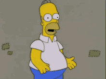 Laughing Homer Simpson Doh Suddenly GIF
