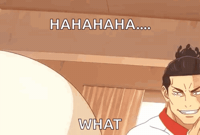 Laughing Man Saying What GIF