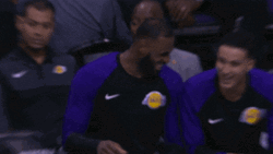 Laughing Out Loud Lebron James NBA GIF