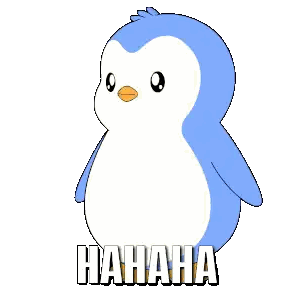 Laughing Penguin Pointing Hahaha Sticker