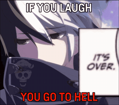 Laughing Poster Saying You Go To Hell GIF