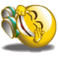 Laughing Smiley Face With Green Ribbon Sticker