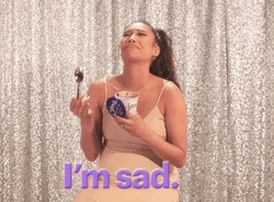 Laughing Then Crying Eating Ice Cream GIF