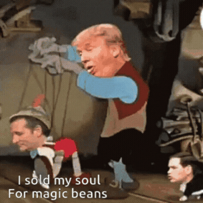 Laughs In Expel Ted Cruz On Purple Background GIF