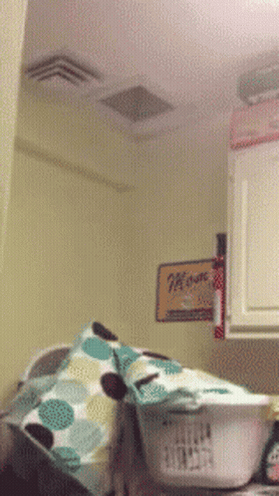 Laundry Room With Almost Sign GIF