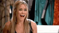 Laureen Conrad Filled With Excitement Seeing Her Friend GIF