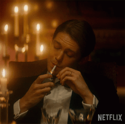 Laurence Stirling Smoking Cigar GIF