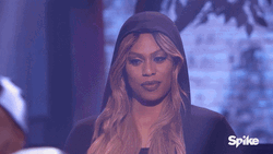 Laverne Cox Not Impressed Stare  GIF