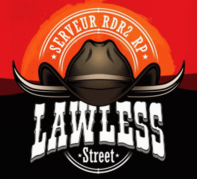 Lawless Street Logo Cowboy Hat GIF