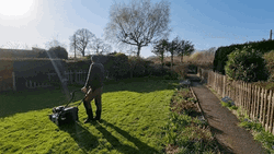 Lawn Mower Jimmy The Mower Turn Around  GIF