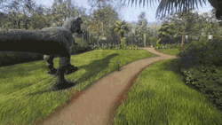 Lawn Mower Satisfying T-Rex Park GIF