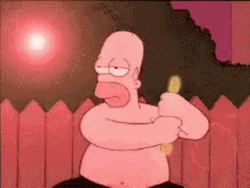 Lazy Homer Simpson Rave Dance  GIF